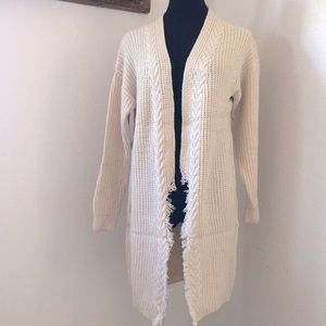 Womens Long Sleeve Open Front Cardigans Chunky Knit Draped Sweaters Outwear